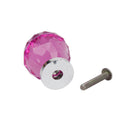 1Pcs Pink Acrylic Drawer Pull Knob Cabinet Dresser Bin Cupboard Door Handles