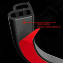 Black L-Shaped Seal Strip Car Door Trunk Weather Strip Mouldings Trim Hood T4E6