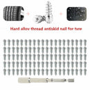 100Pcs 12mm Car SUV ATV Anti-Slip Screw Spin Wheel Socket Snow Tire Spikes Trim