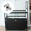 Zinc Alloy Lock Glass Display Cabinets Showcase For 5-8mm Door Double-open B7Q8