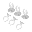 For Aquarium Suction Cup Flight Tube Holder Clear 30mm Diameter 6 Pieces Y2V6