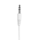 3.5mm Wired Earphones Super Bass Stereo In-Ear Earbuds for Phone (White) A
