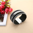 Fashion Ladies Rhinestone Gilt Buckle Bracelet Bangle Wristband