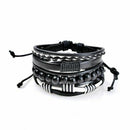 Multilayer Bracelet Men Casual Fashion Braided Leather Bracelets For Women  E4G9