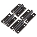 4pcs Boat RV Cabin Hatch Cabinet Torque Hinges 4 Countersunk Holes Black