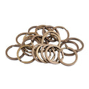 20 PCs Split Key Rings Round Bronze Tone 25mm(1") Dia. O5P7