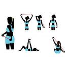 Portable Silicone Yoga Pull Rope Fitness Color Random Elastic Rope StretchBand &