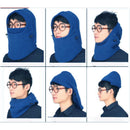 black Warm Winter Hats For Women Men Balaclavas Windproof Beanies Multifunc
