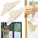 6x Sliding Closet Door Lock Window Stopper Wedge Lock Security for Kid Safty