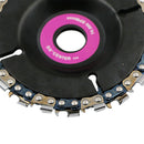 22 Tooth 4 Inch Orange Grinder Disc and Chain Fine Cut Chain Set for 100/11