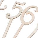 1 to 20 Wooden Table Numbers with Holder Base for Wedding Party Decoration  O3A7