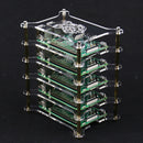 Clear Acrylic Cluster Case 7 Layer Shelf Stack For Raspberry Pi 3/2 B and B+