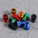 1X(Bicycle Valve Adapter 10Pcs Aluminum Presta Schrader Converter Car Bicyc