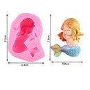 Sleeping Mermaid Silicone Mold Cake Decor DIY Craft Soap Tools Christmas GSEAU