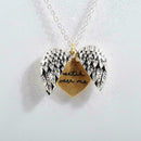 "watch over your "Open Locket Heart Shape Fashion Pendant Women Necklace Gi I2Q8