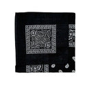 Set of 3 bandanas Paisley Man and Woman 57 x 57 cm Black + Red + navy blue
