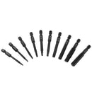 2X(10Pcs Wrench Drill Bit Set Magnetic Tips Quick Release Shank For Easy At