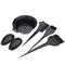 5x Hairdressing Hair Dye Color Bowl Color Mixing Comb Brush Set Kit Tint Too JR