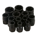 13Pcs Damaged Nut Bolt Remover Stud Extractor Socket Set(9-19Mm)