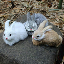 15Cm Mini Realistic Cute Plush Rabbits Fur Lifelike Animal Easter Bunny Sim P3T6