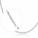 Simple Style Jewelry 5pcs/lot SilverO-shaped chain necklace Size 23InchS Gw