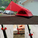 12 Piece Deck Road Camping Fish Bone Nail Rope Buckle Tent Wind Rope Fish B