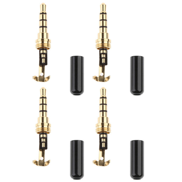 4 x DIY 3.5mm Male Jack Stereo Audio Adapter Converter Headphone Earphone