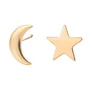 Fashion Girls Irregular Moon Star Ear Stud Geometric Earrings Jewelry Gift