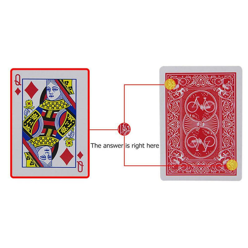 1set Magic Playing Cards Poker Game Paper Card for Gimmick Props Kids Toys