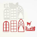 DIY Windows Shaped Cutting Die Carbon Steel Stencil Dies Cutting K7W6 Z2F4