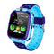 Q12 Non-Waterproof Heart Rate LBS Locator Kids Smart Watch Phone (Blue) A