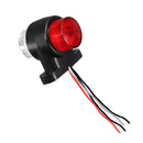 2pcs 12V-24V LED Red/White Marker Light Lamp Truck Trailer Caravan New