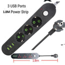 Smart  Power Plug Strip Surge Multi-Socket 4 Sockets Port  USB