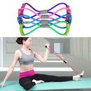 4PCS Latex Rubber Resistance Stretch Band Rope Fitness Exercise Pilates Yoga asd