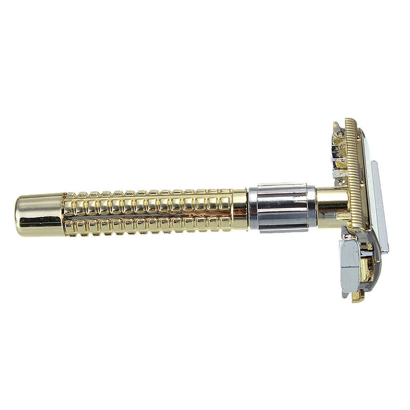 Men's Safety Handheld Portable Manual Shaver + Double Edge Razor Blade|*`Hot