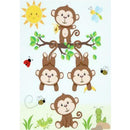 5D DIY Full Drill Diamond Painting Monkey Cross Stitch Mosaic Kits (hg437)