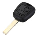 2 BTN Remote Key Fob +Transponder Chip For Peugeot 307 ID46 P/N 73373067C F9Q1