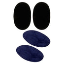 2 Pairs Suede Iron-on Elbow Knee Patch Repair Sewing Applique For Coat Jeans