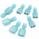 50pcs Female & Male Fully Insulated Wire Terminals Spade Connectors Blue