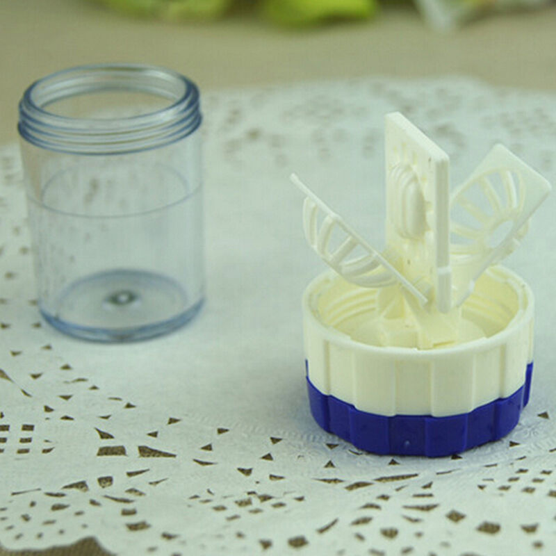 UK Brilliant Manually Contact Lens Cleaner Washer Cleaning Lenses Case Gw