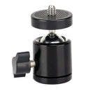 360 Degree 1/4" Mini Metal Tripod Ball Head Holder Bracket