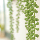 Artificial String of Pearls Hanging Plants Home Garden Wedding Flower Green