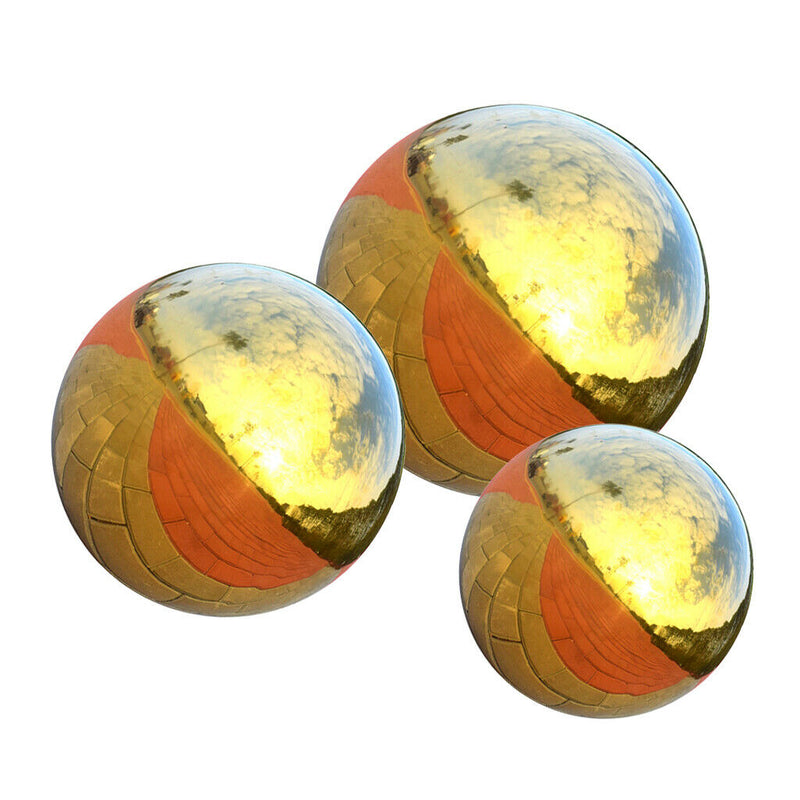 3 Pieces Garden Sphere Stainless Steel Gazing Ball Set, Ranging From 138mm to