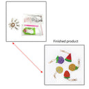 5pcs DIY Full Drill Diamond Painting Key Chain Keychain Key Ring Handmad FUV