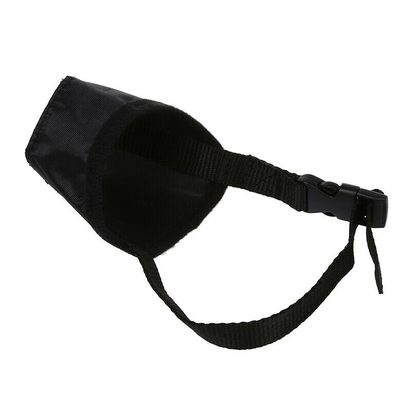 Grid Nylon Adjustable Muzzle for Dog Training Black 11 cm Size 2 S3U8
