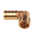 2pcs 1/2" BSP 16mm Elbow Male Barb Hose Tail Fitting Fuel Air Gas Water Hose Oil