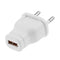 Direct Charging DC 5V 1A USB Charger Adapter Cable Connector (White EU)