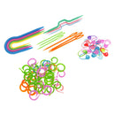 73Pcs Plastic Stitch Holders Needles Knitting Clip Marker Crochet Hook Tool