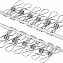 40 Pack Stainless Steel Clothes Pins Utility Clips Hooks for Home & Office