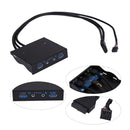 3.5" 20Pin to 2 USB 3.0 Port HUB + HD Audio PC Floppy Expansion Front Panel